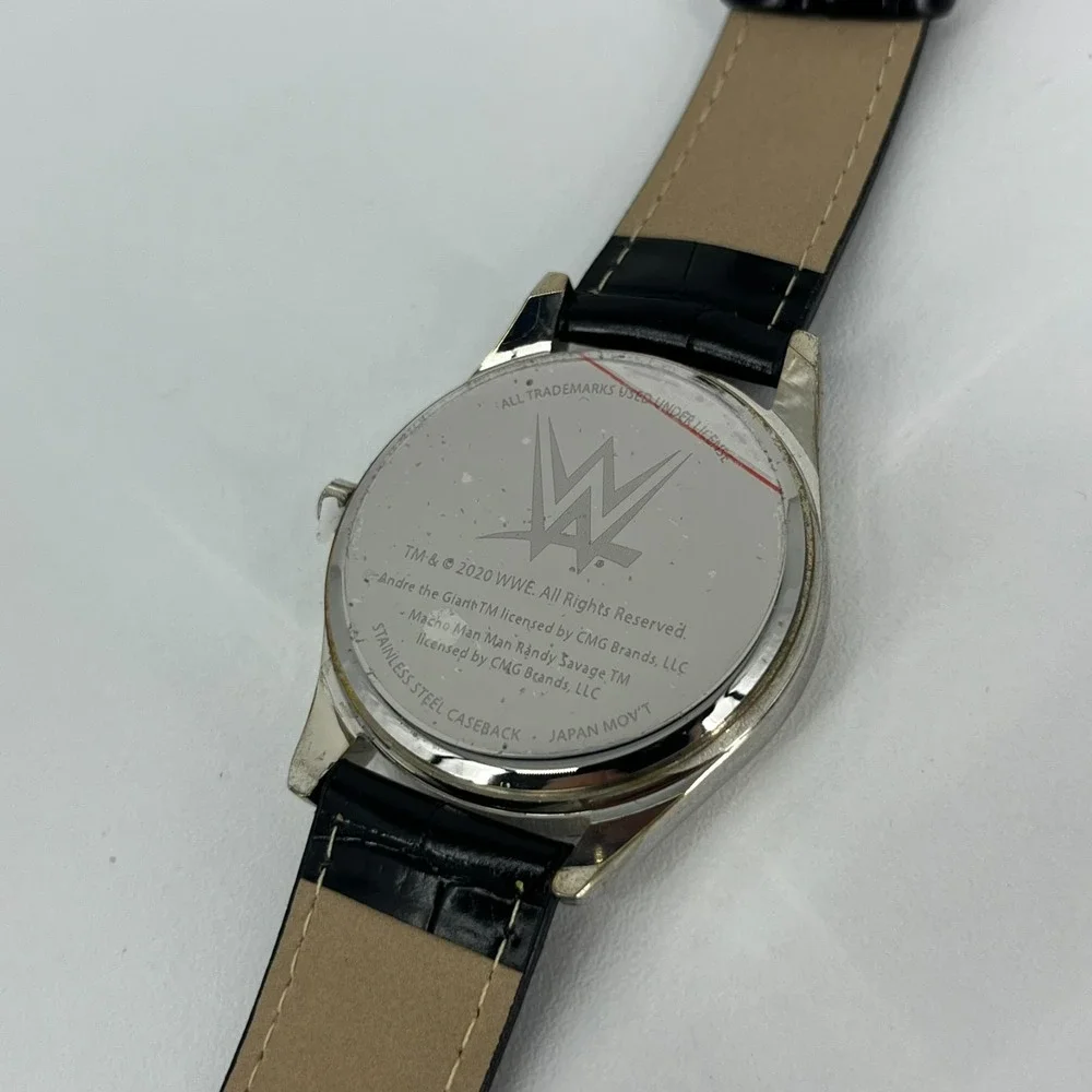 WWE Becky Lynch The Man Watch‎ Men's Size Black Leather Band Game Time New